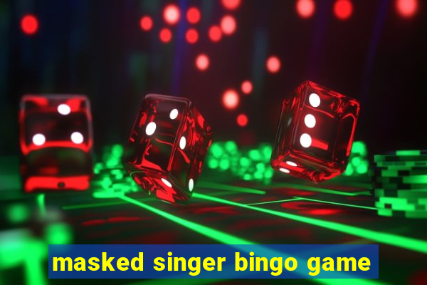 masked singer bingo game