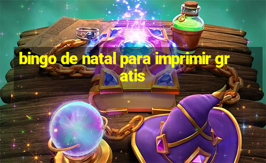 bingo de natal para imprimir gratis