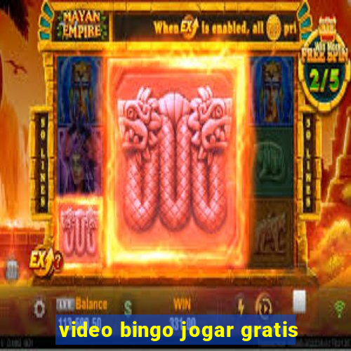 video bingo jogar gratis