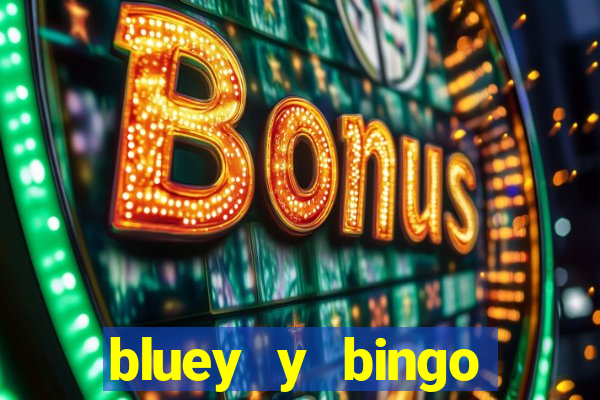 bluey y bingo bailando png