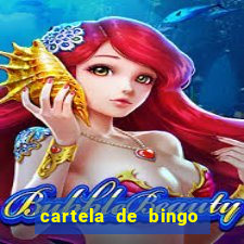 cartela de bingo para chá de bebê