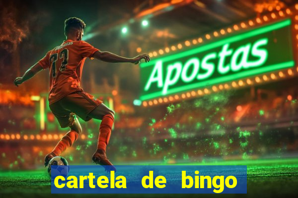 cartela de bingo para chá de bebê