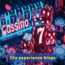 life experience bingo