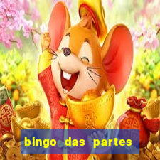 bingo das partes do corpo