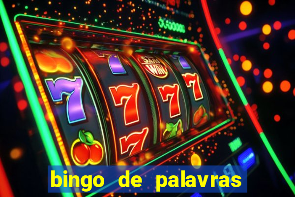 bingo de palavras para imprimir colorido