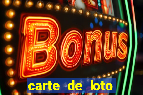 carte de loto bingo a imprimer gratuit