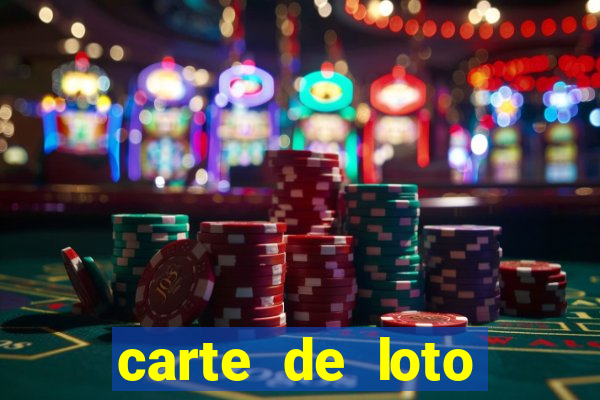 carte de loto bingo a imprimer gratuit