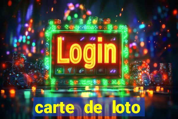 carte de loto bingo a imprimer gratuit