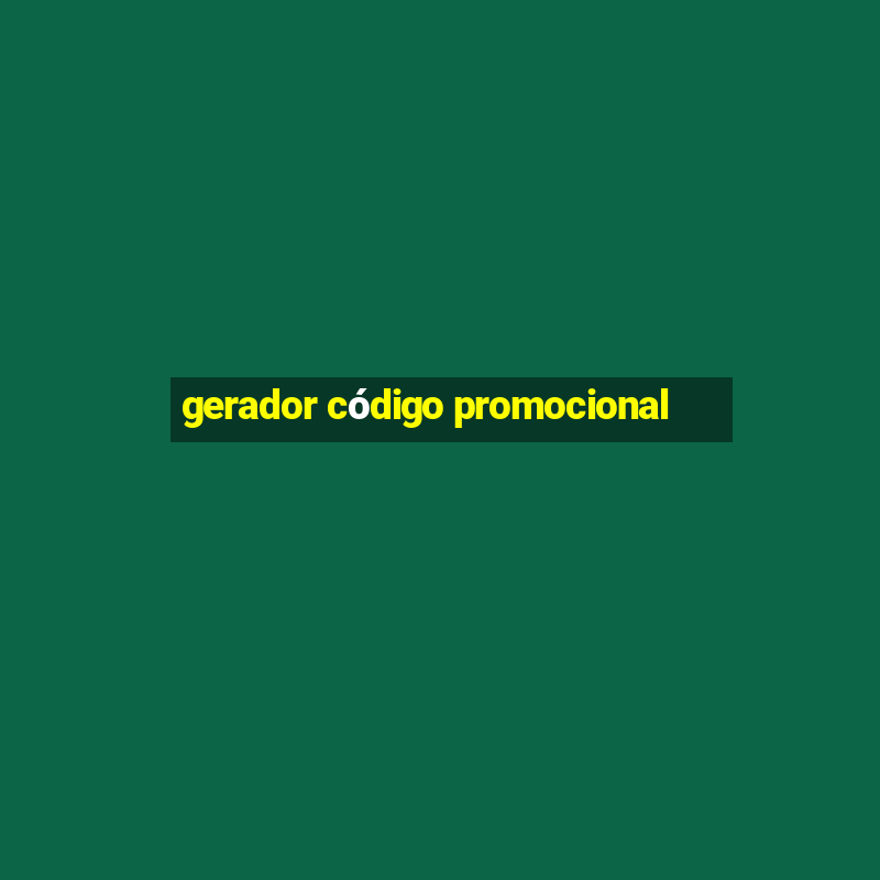 gerador código promocional