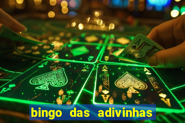 bingo das adivinhas para imprimir