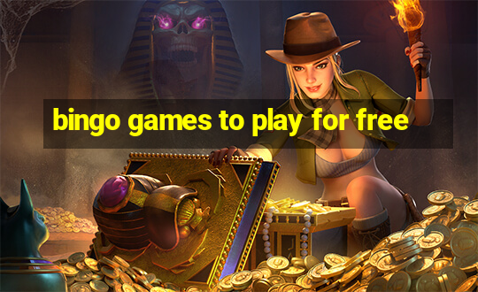 bingo games to play for free