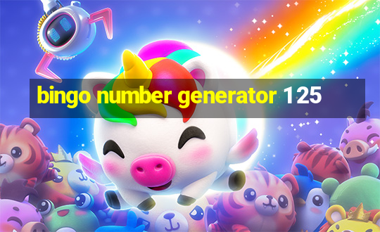 bingo number generator 1 25