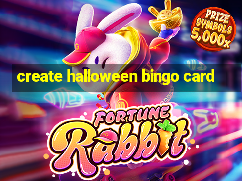 create halloween bingo card