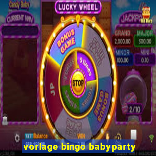 vorlage bingo babyparty