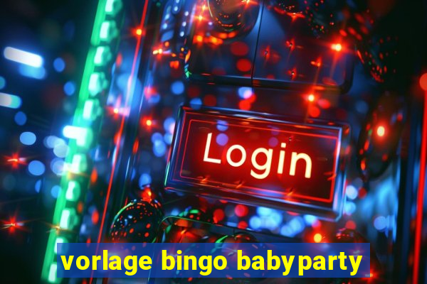 vorlage bingo babyparty