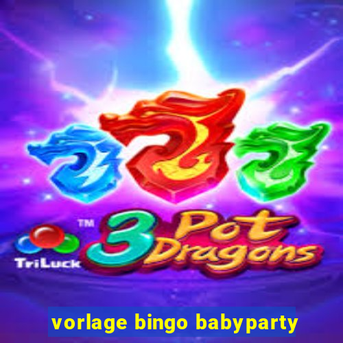 vorlage bingo babyparty