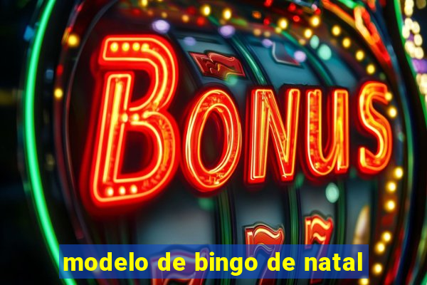 modelo de bingo de natal