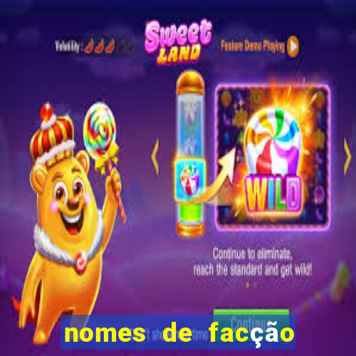 nomes de facção para jogo