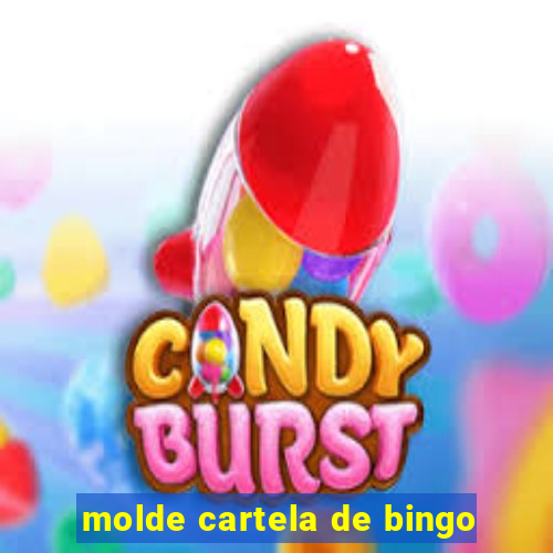 molde cartela de bingo