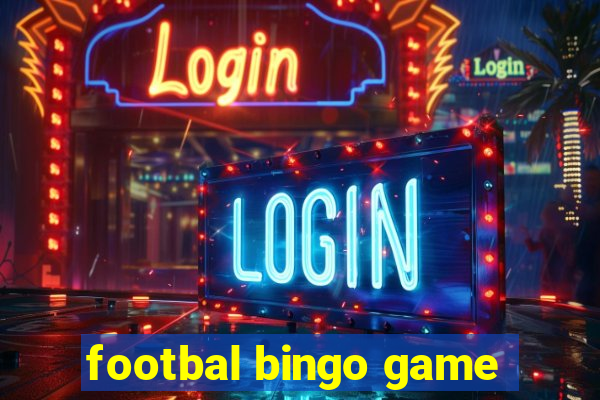 footbal bingo game