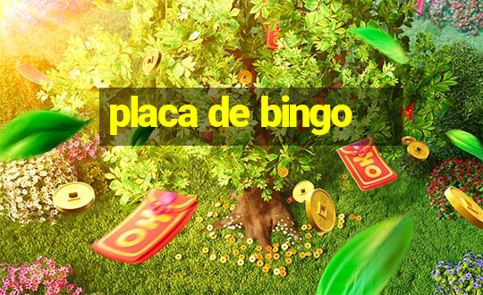 placa de bingo