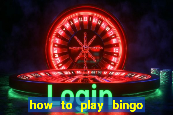 how to play bingo for money