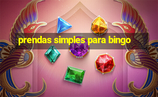 prendas simples para bingo