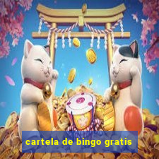 cartela de bingo gratis