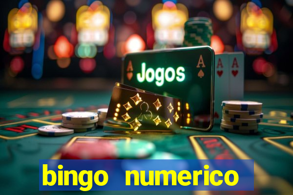 bingo numerico educa??o infantil