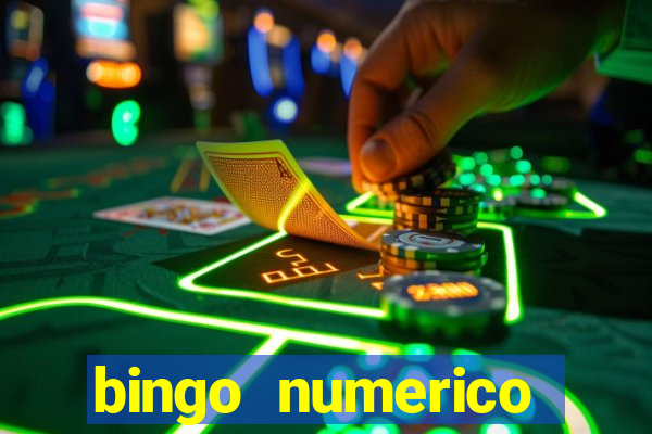 bingo numerico educa??o infantil