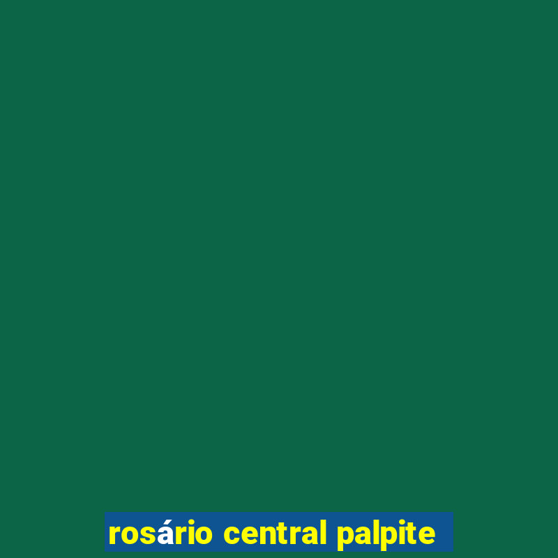 rosário central palpite