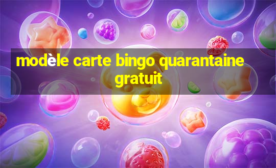 modèle carte bingo quarantaine gratuit