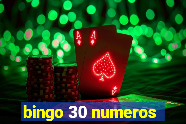 bingo 30 numeros