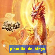 plantilla de bingo para editar