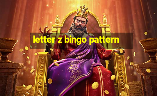 letter z bingo pattern