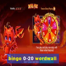 bingo 0-20 wordwall