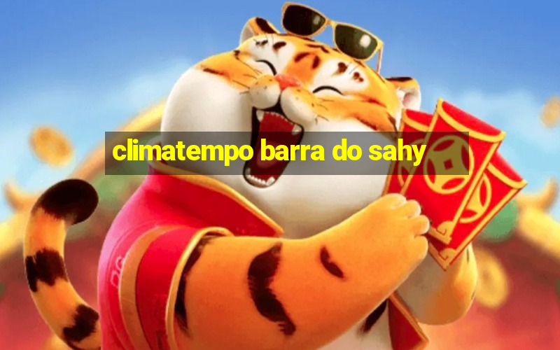 climatempo barra do sahy