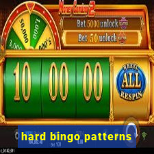 hard bingo patterns