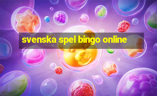 svenska spel bingo online