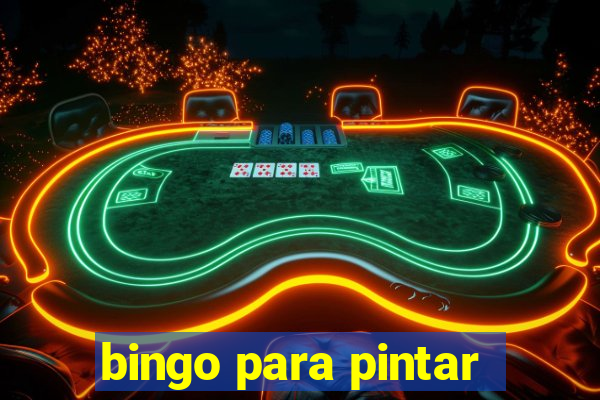 bingo para pintar