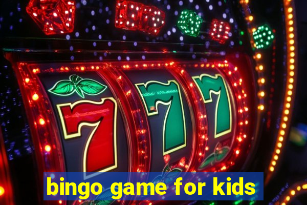 bingo game for kids