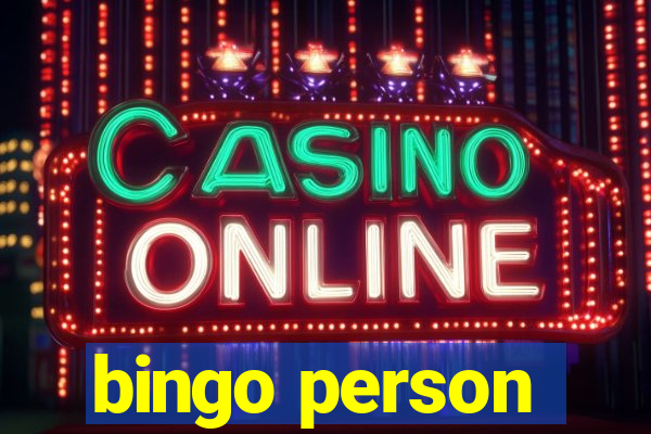 bingo person