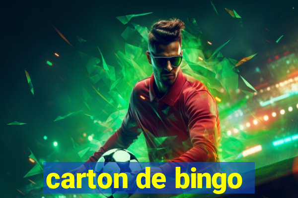 carton de bingo