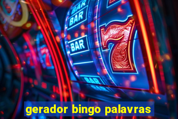 gerador bingo palavras