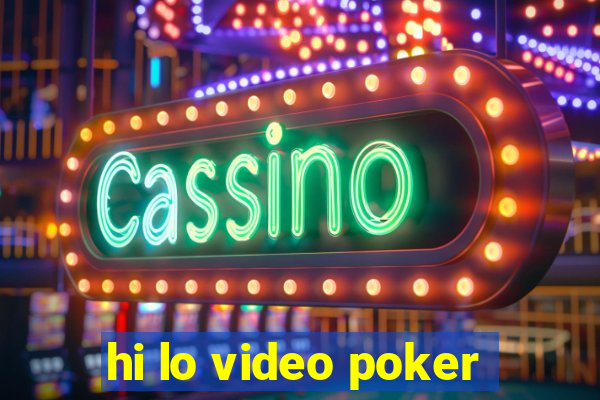 hi lo video poker