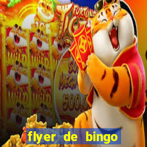 flyer de bingo para editar