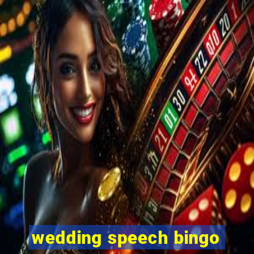 wedding speech bingo