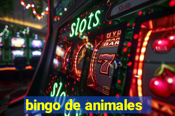 bingo de animales