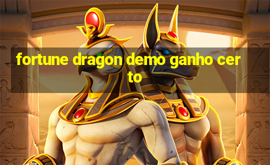 fortune dragon demo ganho certo