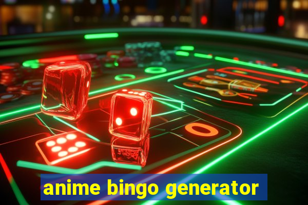 anime bingo generator